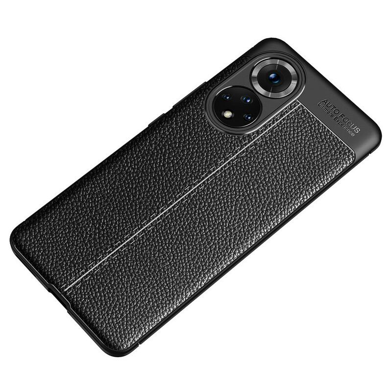 Cover Honor 50 Pro Pro Double Line Litchi-lædereffekt