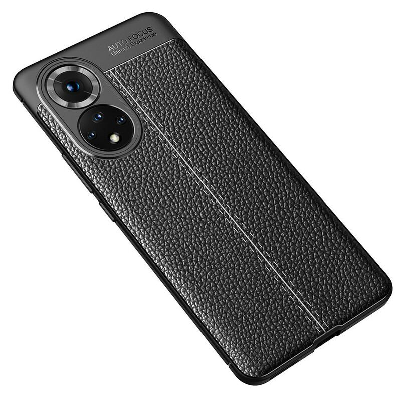 Cover Honor 50 Pro Pro Double Line Litchi-lædereffekt