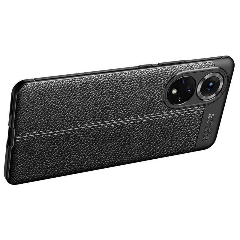 Cover Honor 50 Pro Pro Double Line Litchi-lædereffekt