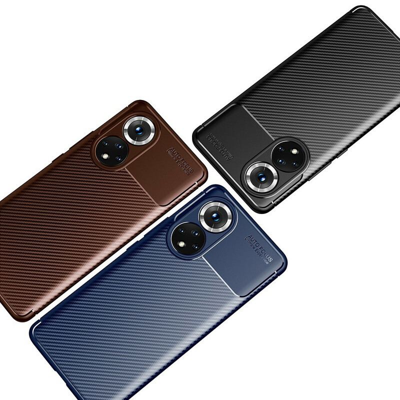 Mobilcover Honor 50 Pro Pro Flexible Carbon Fiber Texture