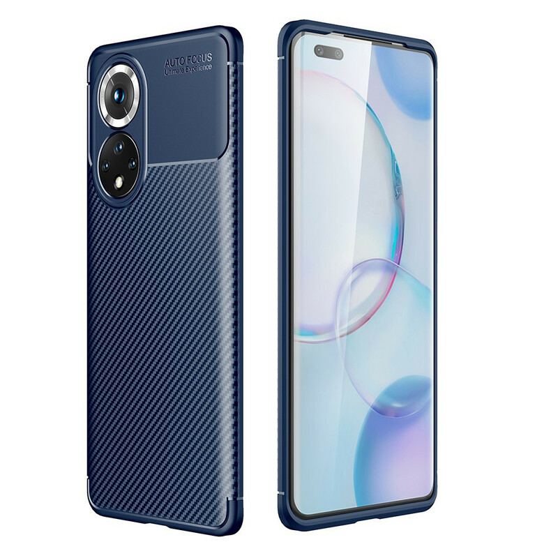 Mobilcover Huawei Nova 9 Pro Fleksibel Kulfibertekstur