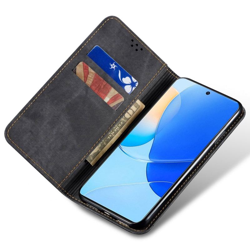 Flip Cover Huawei Nova 12s Jeansstof