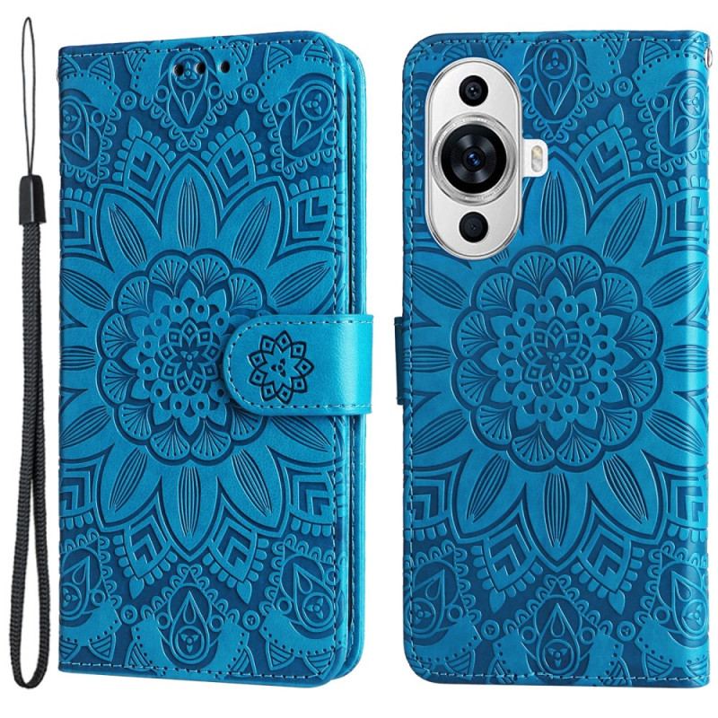 Læder Cover Huawei Nova 12s Mandala Med Rem