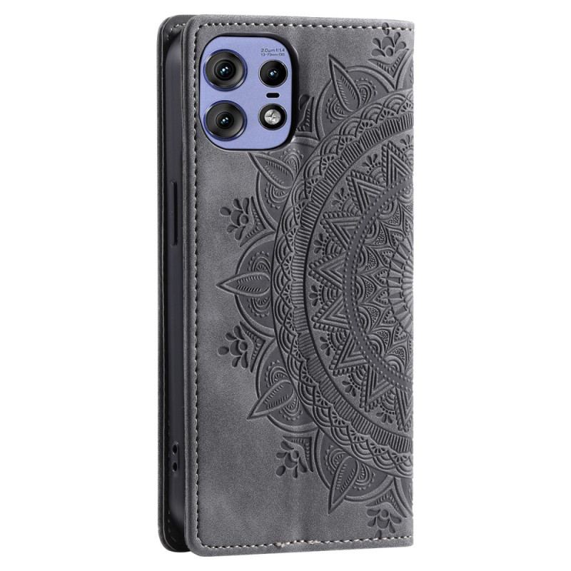 Flip Cover Motorola Edge 50 Pro Mandala Ruskindseffekt