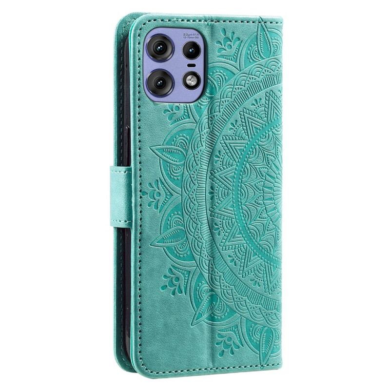 Flip Cover Motorola Edge 50 Pro Mandala Sol Med Rem