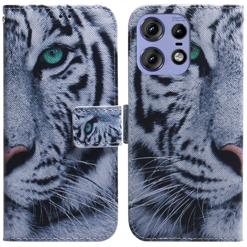 Flip Cover Motorola Edge 50 Pro Tiger