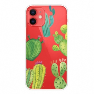Cover iPhone 13 Mini Akvarel Kaktusser