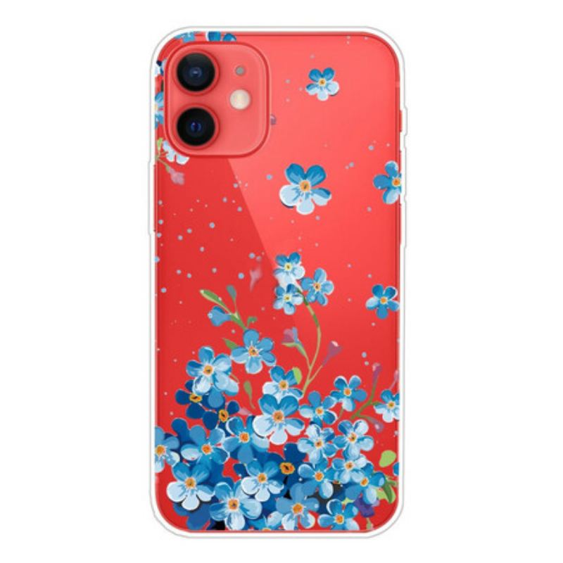 Cover iPhone 13 Mini Buket Blå Blomster