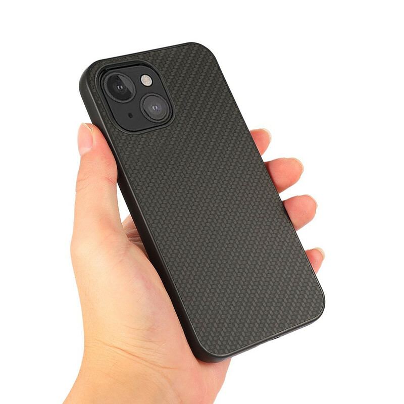 Cover iPhone 13 Mini Carbon Fiber Tekstur I Lædereffekt