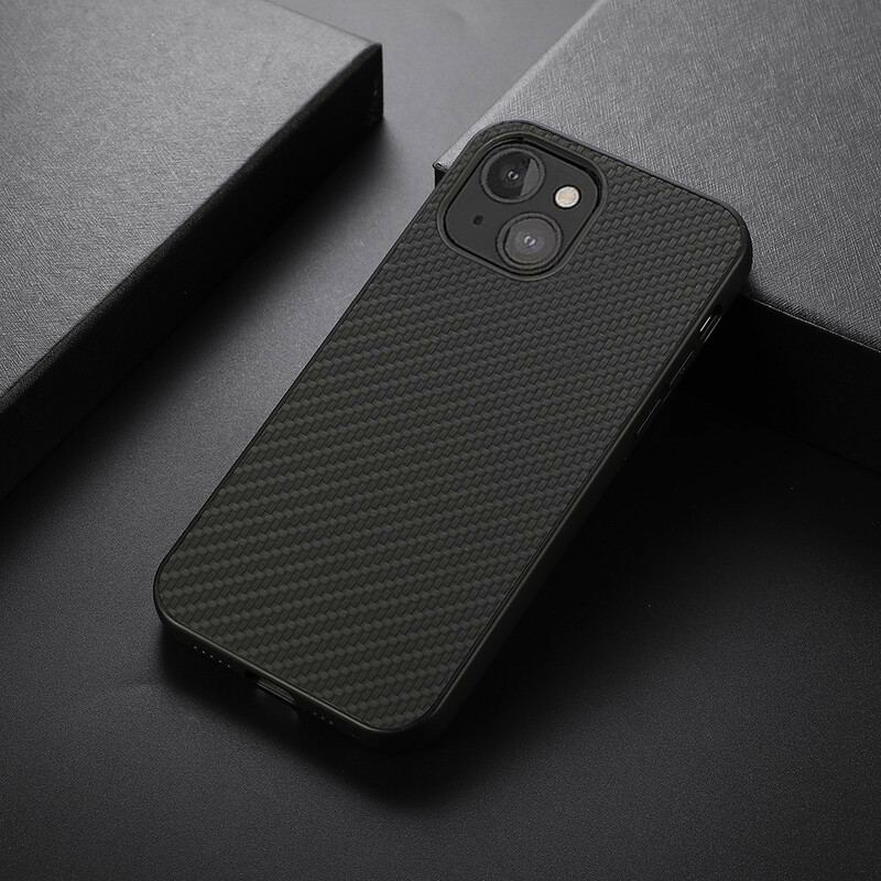 Cover iPhone 13 Mini Carbon Fiber Tekstur I Lædereffekt