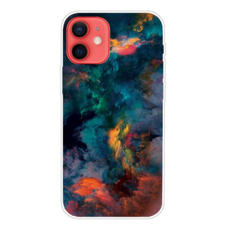 Cover iPhone 13 Mini Farverige Skyer
