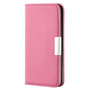 Cover iPhone 13 Mini Flip Cover Imiteret Læder Litchi Ultra Chic