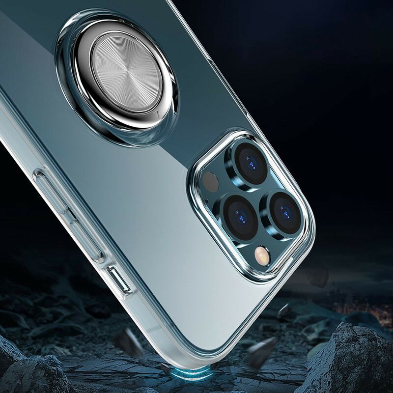 Cover iPhone 13 Mini Gennemsigtig Med Ring-support