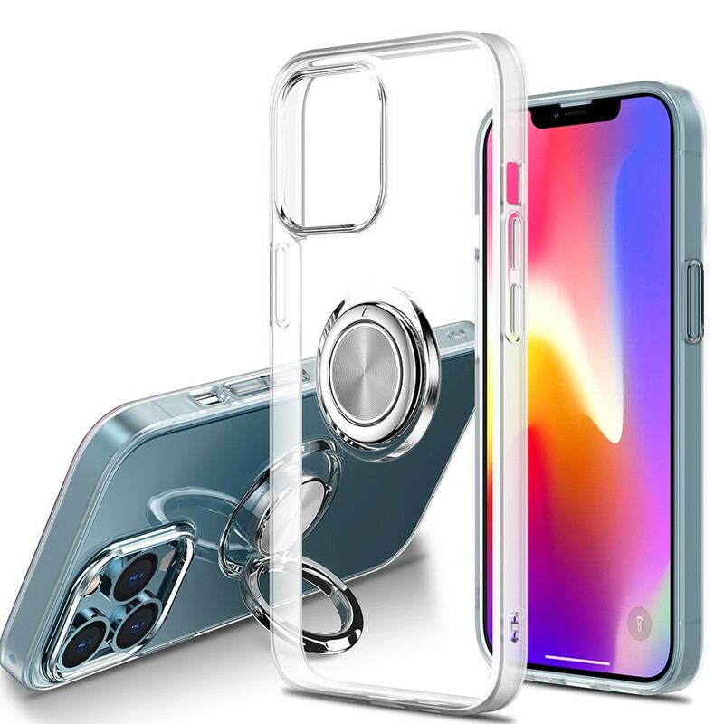 Cover iPhone 13 Mini Gennemsigtig Med Ring-support