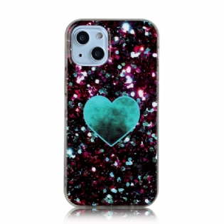Cover iPhone 13 Mini Glitter Marmor