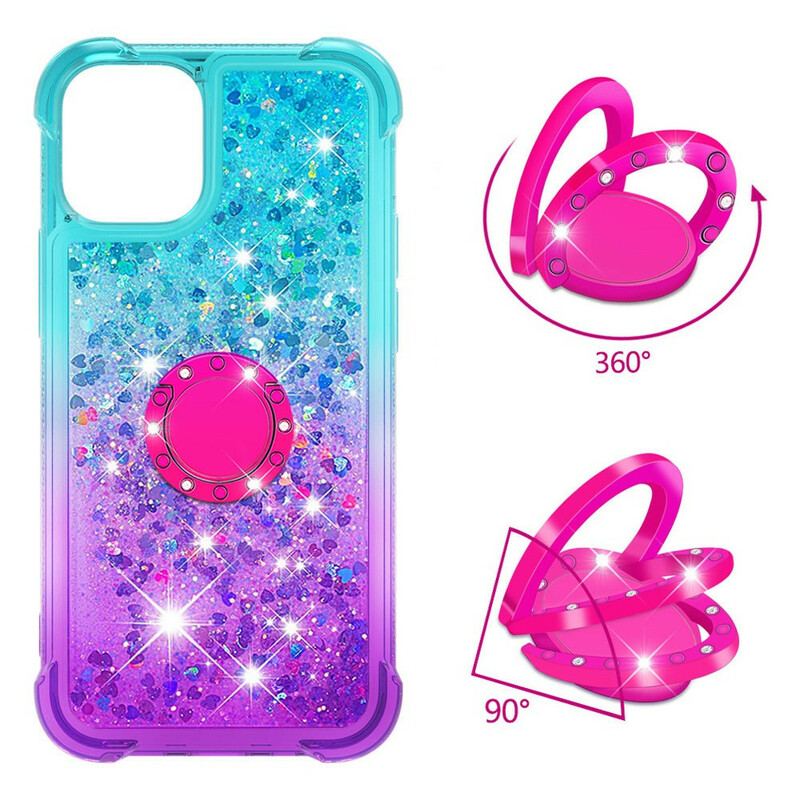 Cover iPhone 13 Mini Glitter Ring-bracket