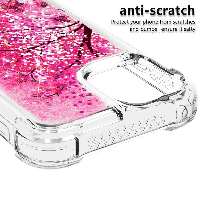 Cover iPhone 13 Mini Glitter Træ