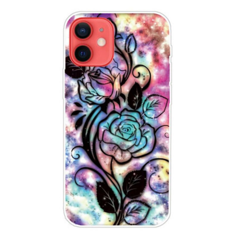 Cover iPhone 13 Mini Grafisk Blomst