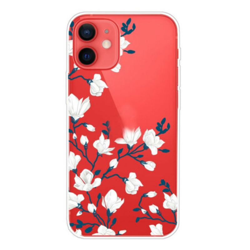 Cover iPhone 13 Mini Hvide Blomster