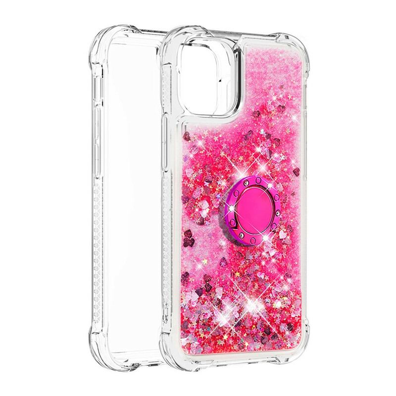 Cover iPhone 13 Mini Pailletter Med Ring-support