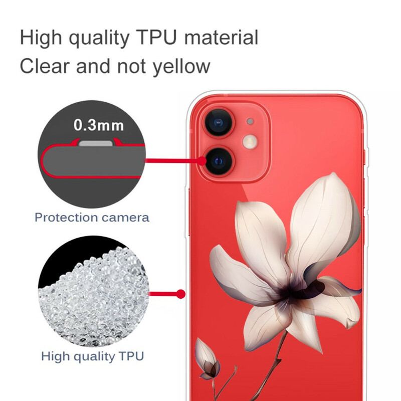 Cover iPhone 13 Mini Premium Blomster