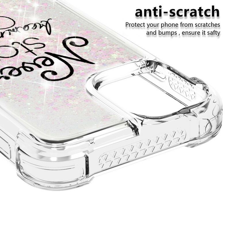 Cover iPhone 13 Mini Stop Aldrig Med At Drømme Om Glitter