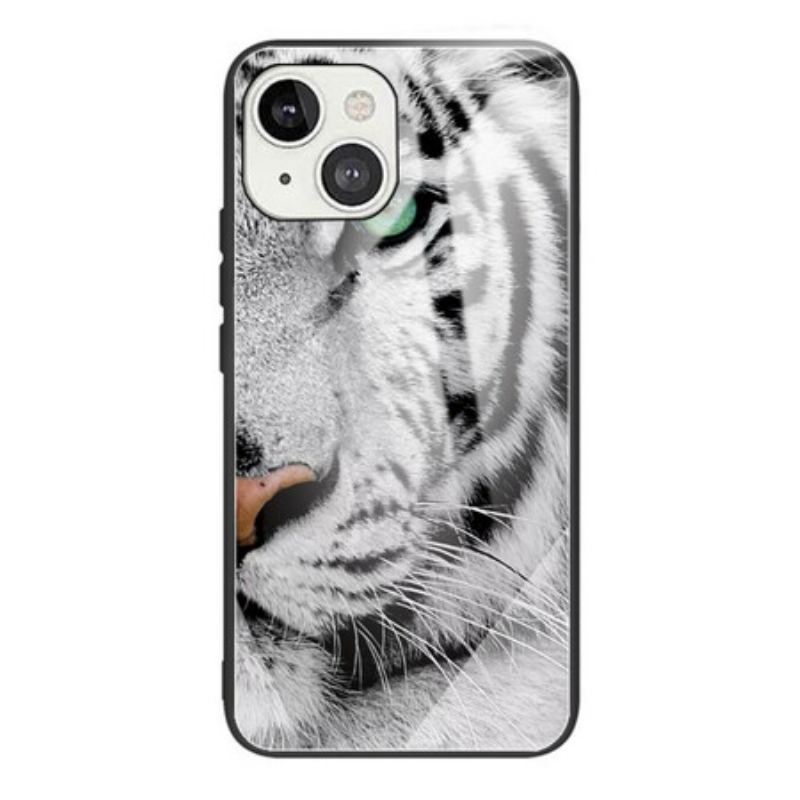 Cover iPhone 13 Mini Tiger Hærdet Glas