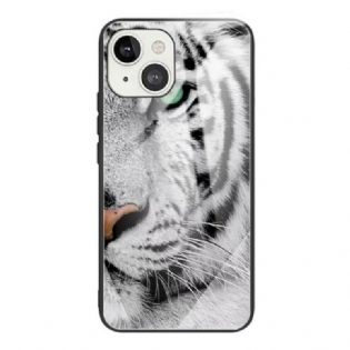 Cover iPhone 13 Mini Tiger Hærdet Glas