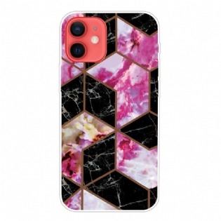 Cover iPhone 13 Mini Variabel Geometrisk Marmor