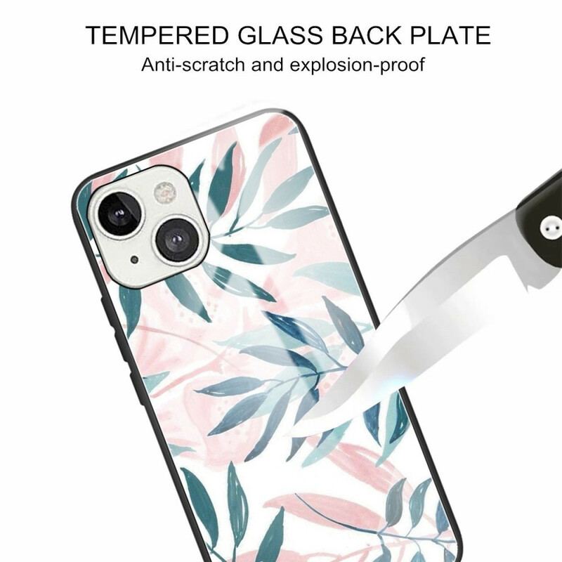 Cover iPhone 13 Mini Vegetabilsk Hærdet Glas