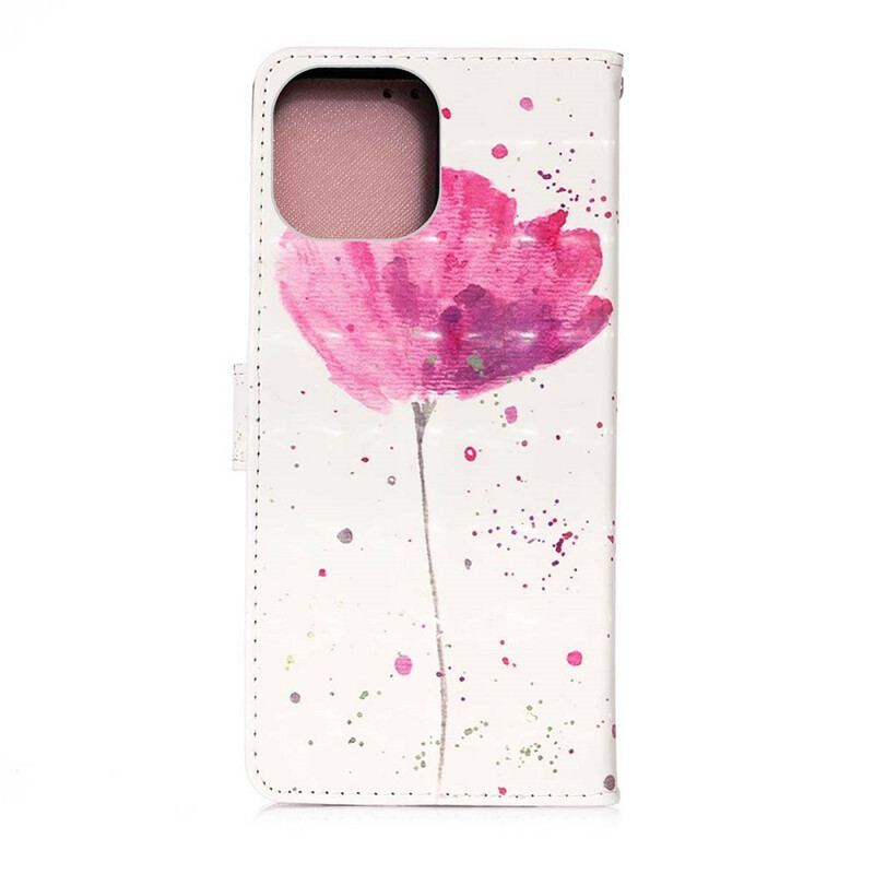 Flip Cover iPhone 13 Mini Akvarel Valmue