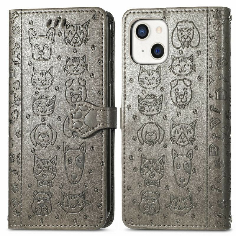 Flip Cover iPhone 13 Mini Animerede Dyr