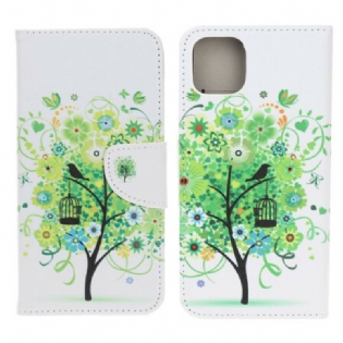 Flip Cover iPhone 13 Mini Blomstrende Træ