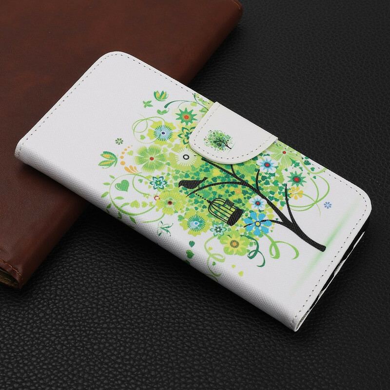 Flip Cover iPhone 13 Mini Blomstrende Træ