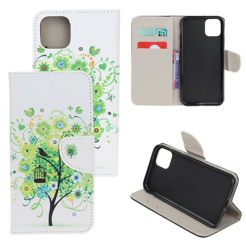 Flip Cover iPhone 13 Mini Blomstrende Træ