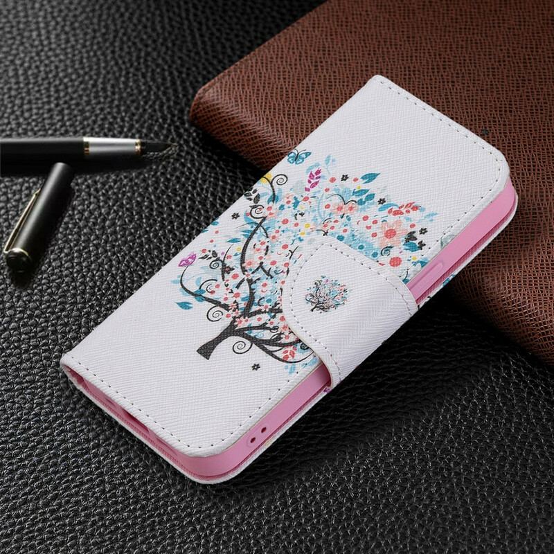 Flip Cover iPhone 13 Mini Blomstret Træ