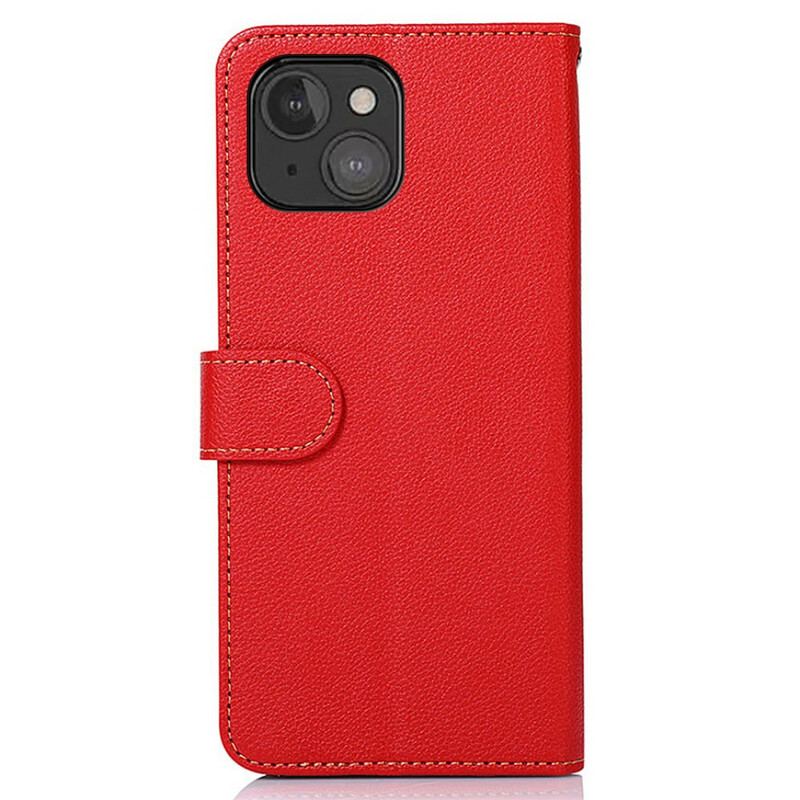 Flip Cover iPhone 13 Mini Lychee Style Rfid Khazneh