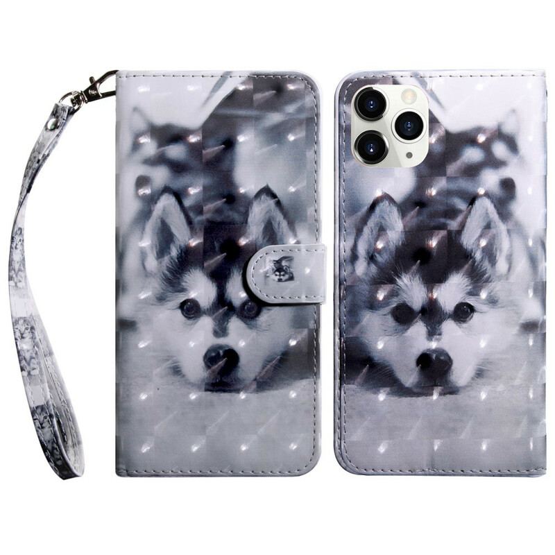 Flip Cover iPhone 13 Mini Lys Spot Hunden Gustave