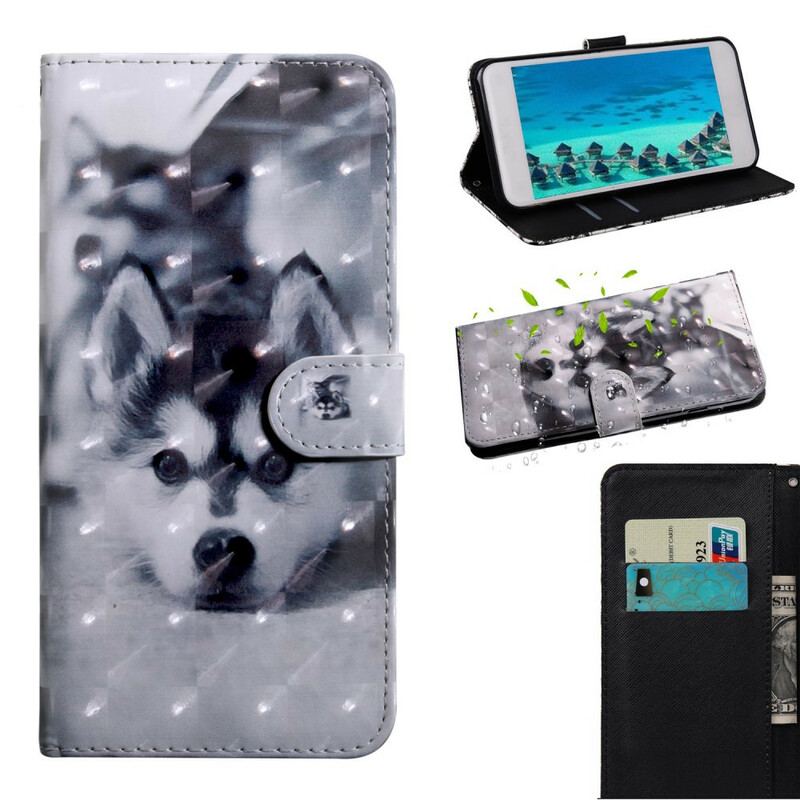 Flip Cover iPhone 13 Mini Lys Spot Hunden Gustave