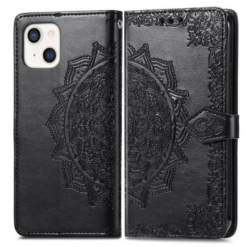 Flip Cover iPhone 13 Mini Mandala Middelalder