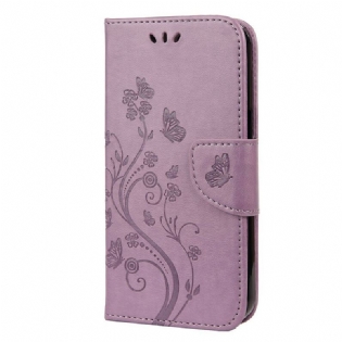 Flip Cover iPhone 13 Mini Med Snor Strappy Floral