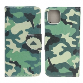 Flip Cover iPhone 13 Mini Militær Camouflage