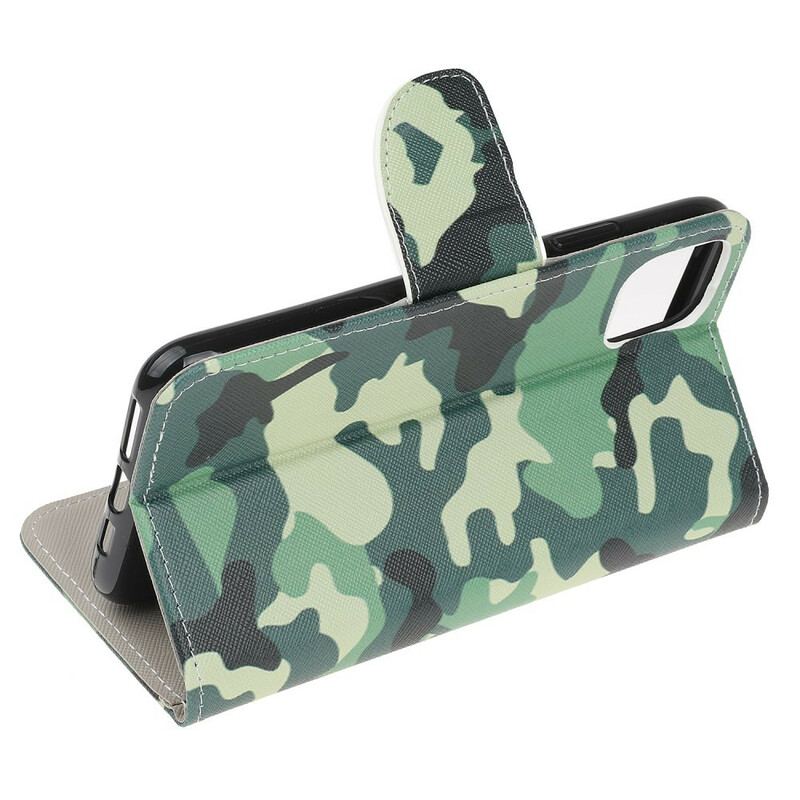 Flip Cover iPhone 13 Mini Militær Camouflage