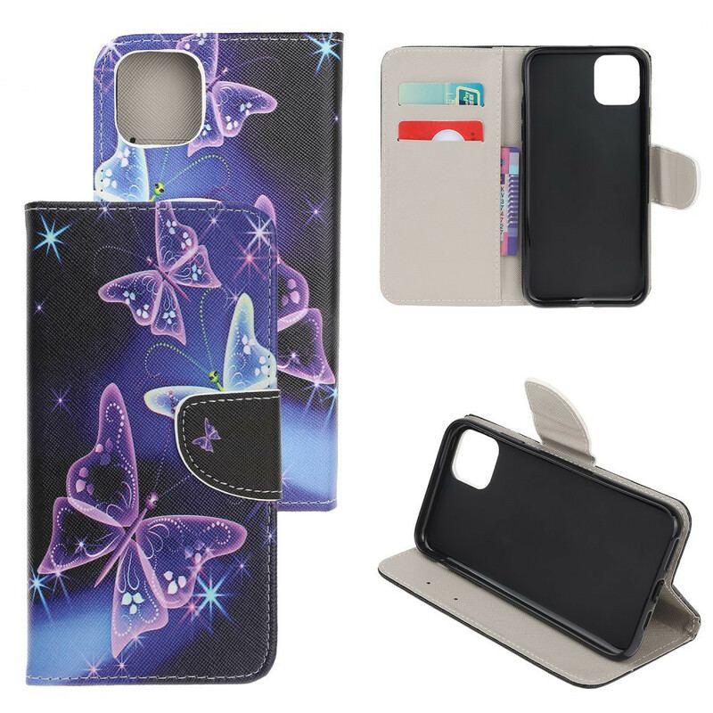 Flip Cover iPhone 13 Mini Moderne Sommerfugle