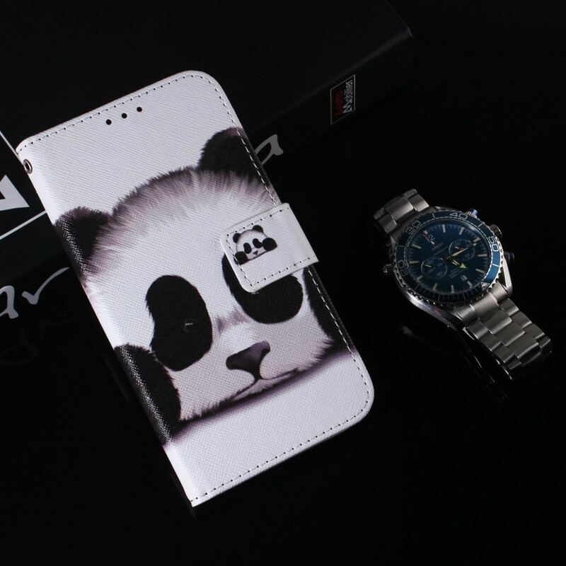 Flip Cover iPhone 13 Mini Panda Ansigt