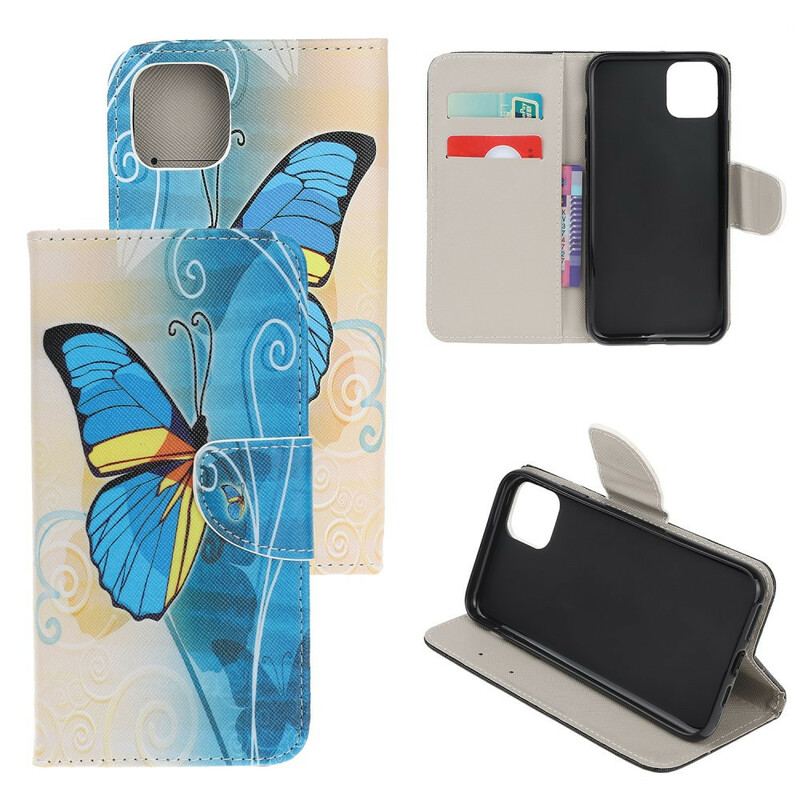 Flip Cover iPhone 13 Mini Sommerfugle