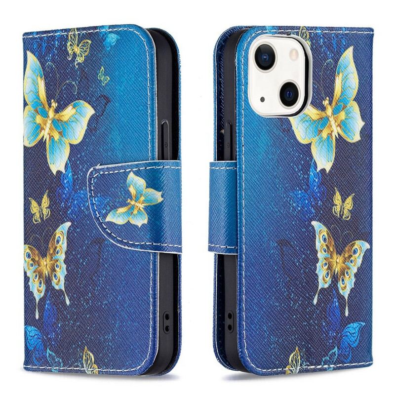 Flip Cover iPhone 13 Mini Sommerfugle Konger