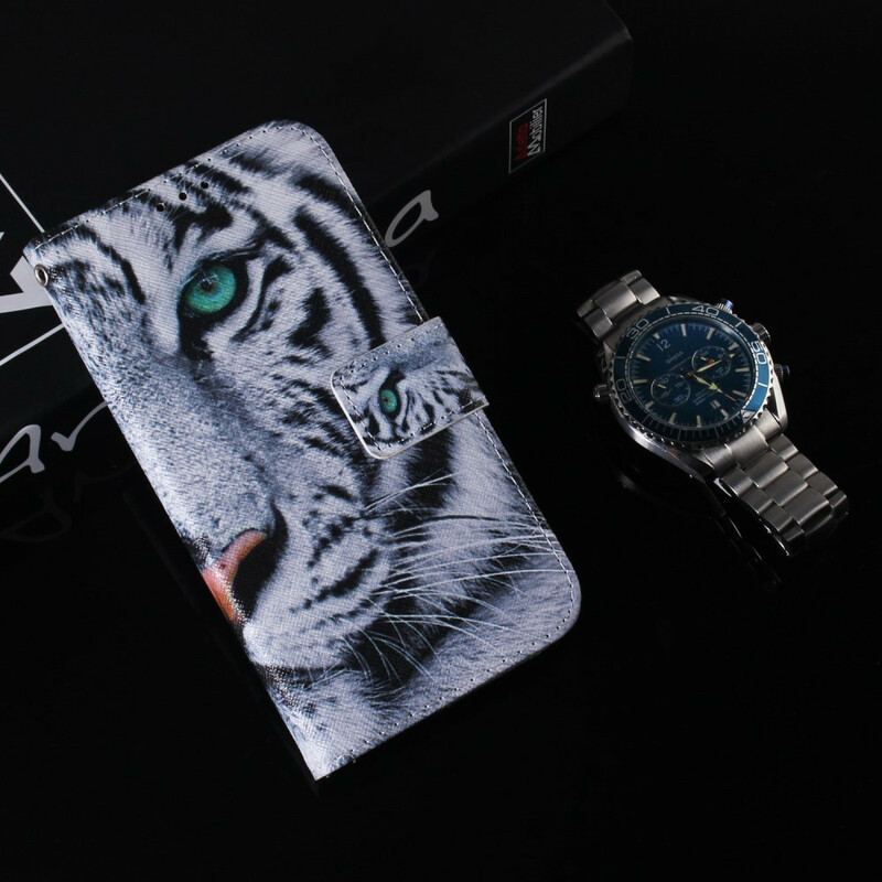 Flip Cover iPhone 13 Mini Tiger Ansigt