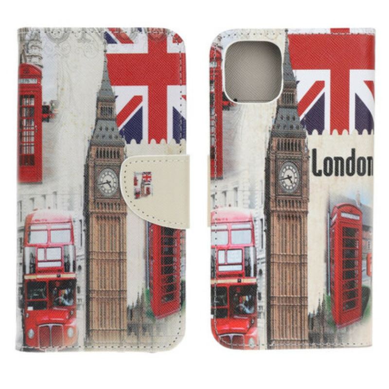 Læder Cover iPhone 13 Mini London Liv