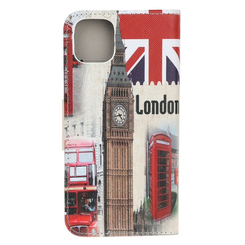 Læder Cover iPhone 13 Mini London Liv